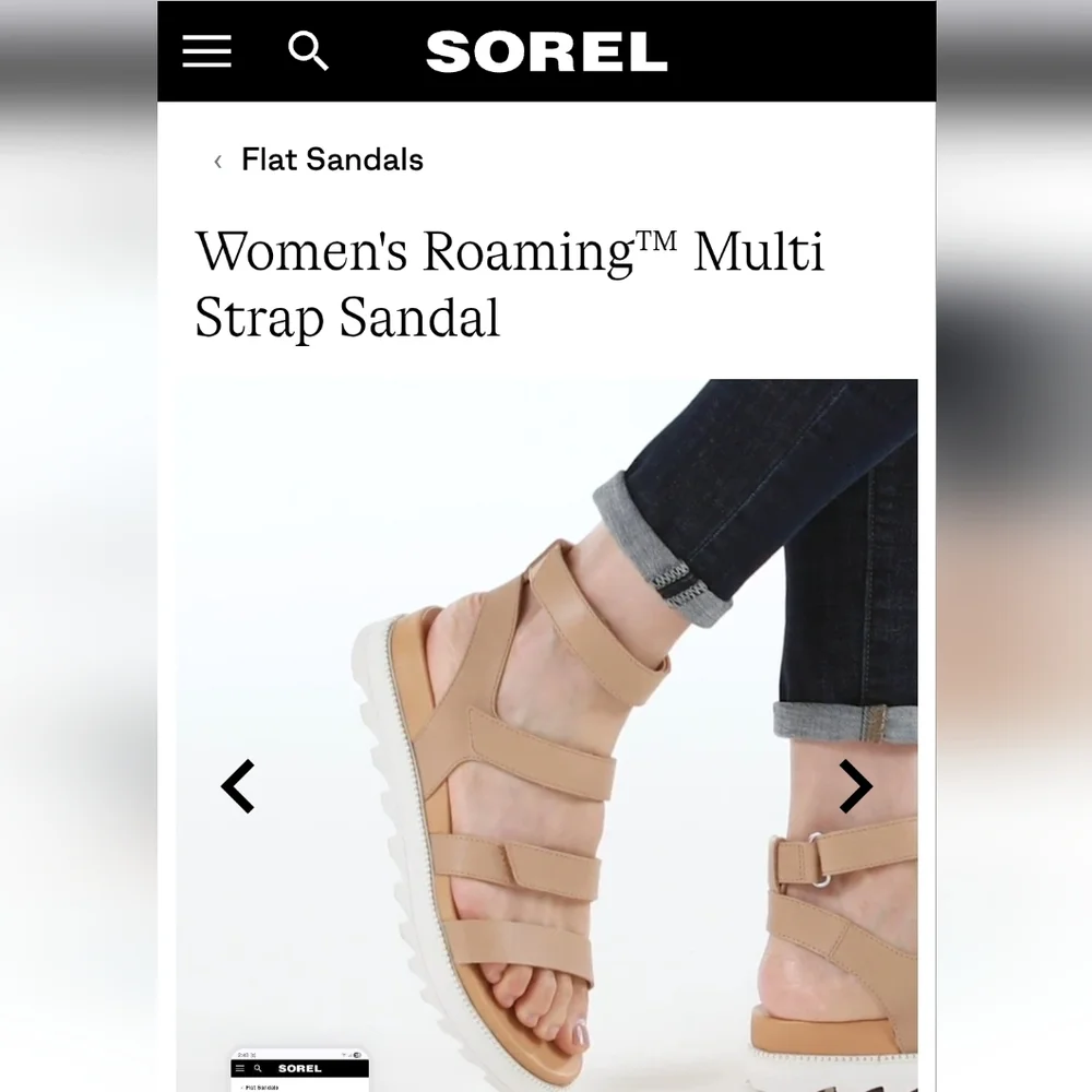 Sorel Roaming Multi Strap Leather Sandals!